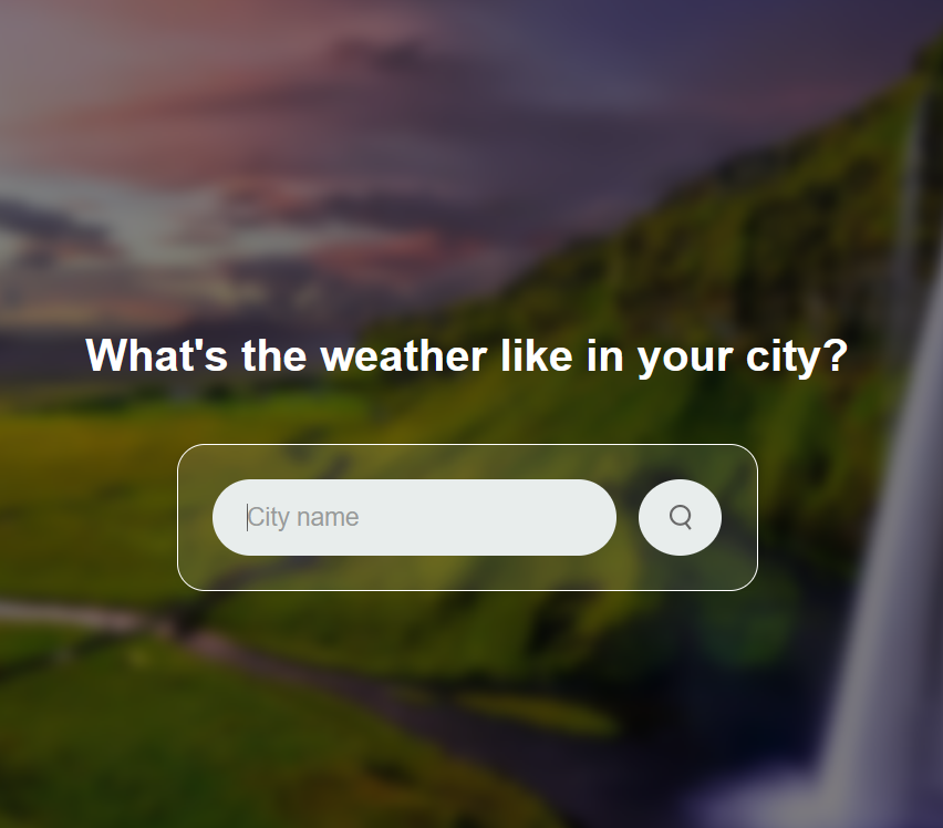 Weather Project Screenshot