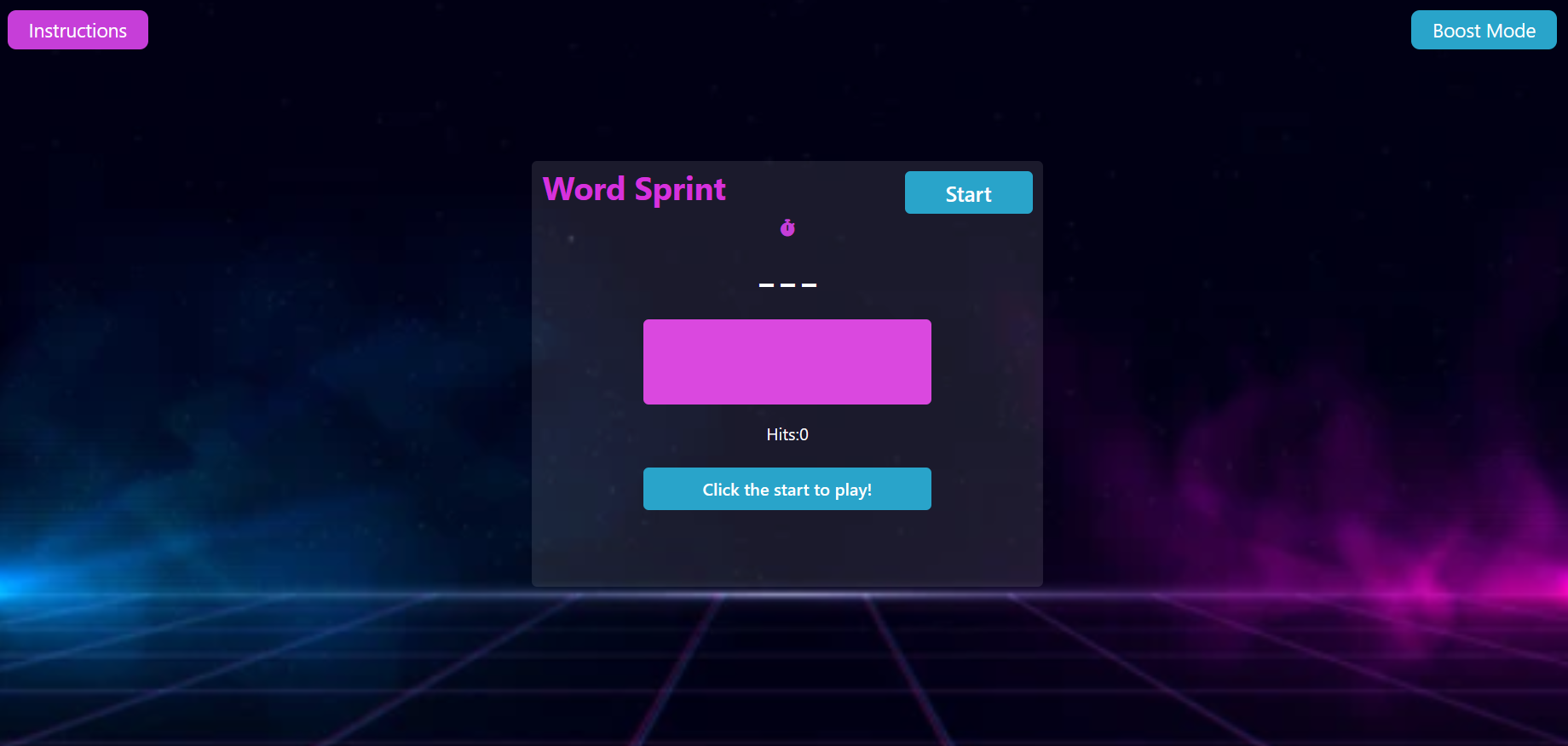 WordGame Project Screenshot